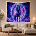 thumbnail image 1 of Celestial Unicorn in Starry Space, Mystical Fantasy Decor for Animal Lovers, Space Themed Art, Halloween Gift Tapestry Wall Hanging for Bedroom, Living Room and Dorm, 1 of 7