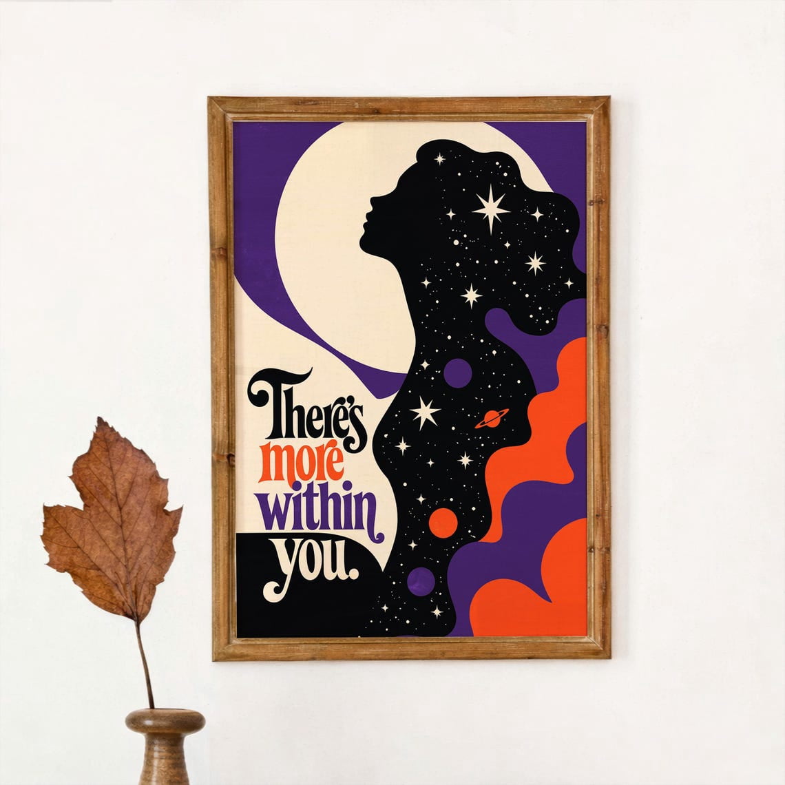 Celestial Wall Art Print, Cosmic Moon Spiritual Bedroom Decor - Walmart.com