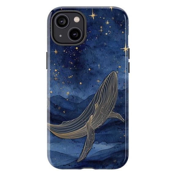 Celestial Whale Phone Case – Starry Night Ocean Design for iPhone 16 15 14 13 12 11 Pro Max