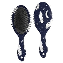 Celestial Wolf Halloween Pattern Hair Brush,Girls Detangling Hair Brush,Glide Through Tangles with Ease for Wet & Dry Hair,8.8"X2.8"
