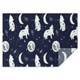 thumbnail image 1 of Celestial Wolf Halloween Pattern Rectangle Tablecloth 60"x84",Waterproof Polyester Rectangle Table Cloth, Wipeable Spillproof Polyester Tablecloth for Dining, Camping, Indoor and Outdoor, 1 of 5