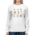 thumbnail image 1 of Celestial Zodiac Emoji - Astrology Horoscope Constellation Women's Sweatshirt, 1 of 4
