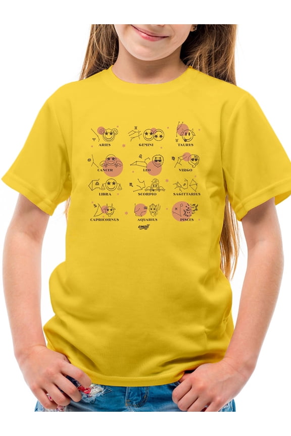 Celestial Zodiac Emoji - Astrology Horoscope Constellation Youth's T-shirt