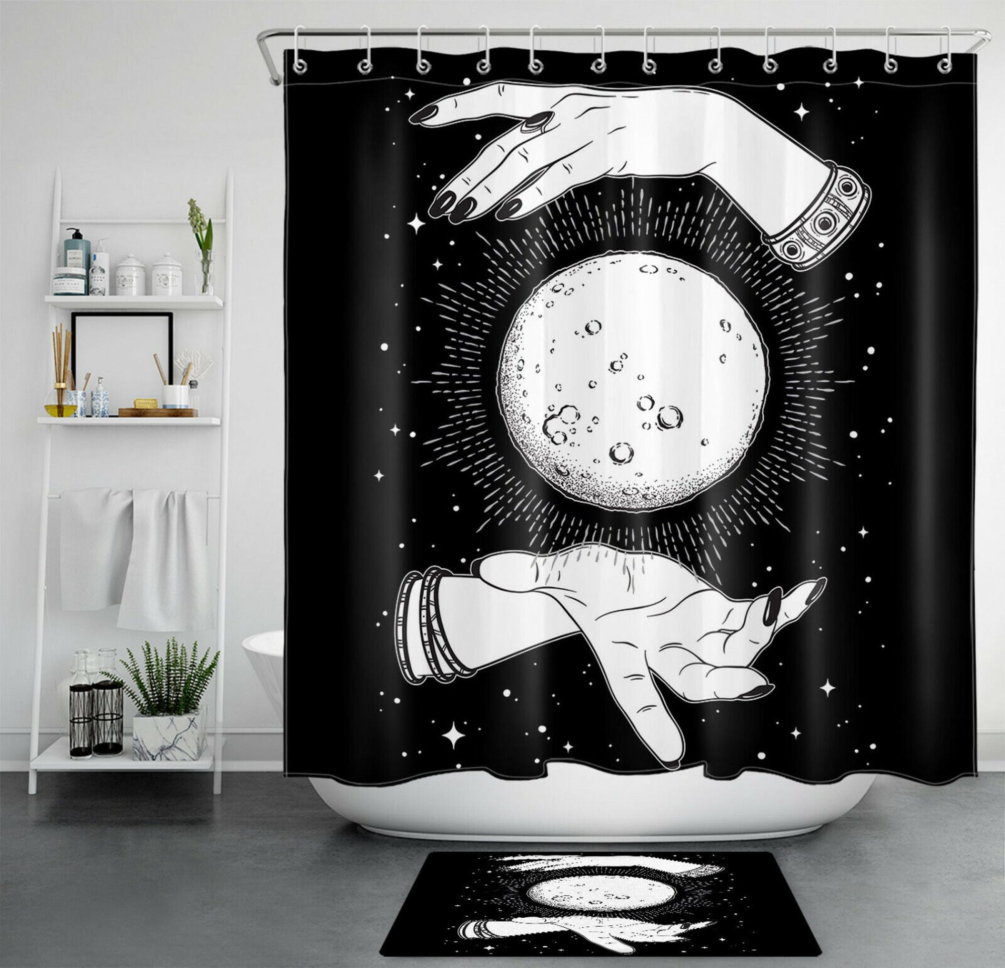 Celestial Zodiac Shower Curtain Enhance Your Bathroom with Starry