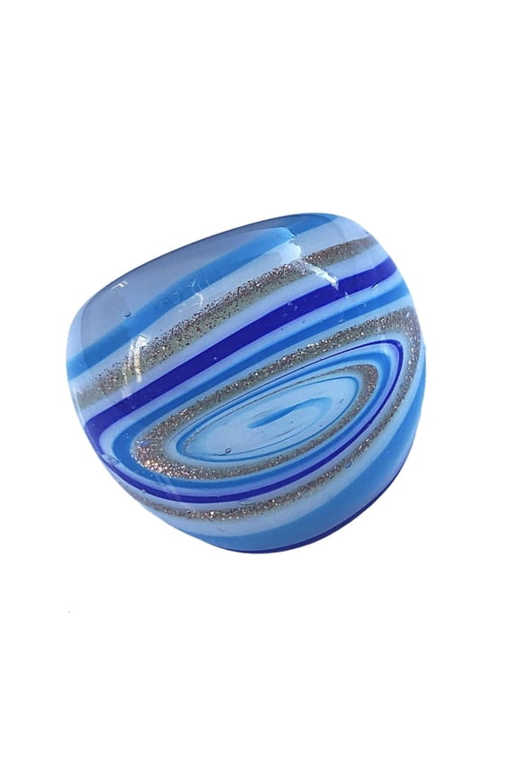 Celestials Inspired Wire Wrapped Glass Rings Ethnic Jewelry Comfortable