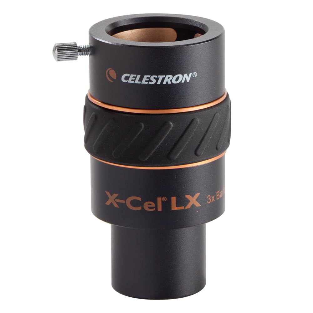 Celestron 1.25 Inch X-Cel LX 3X Barlow Lens, Black - Walmart.com