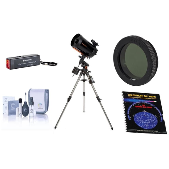 Celestron Advanced VX 11" Schmidt-Cassegrain Telescope - with Accessory Kit (Night Vision Flash Light, Sky Maps, Moon Filter, Optical Cleaning Kit)