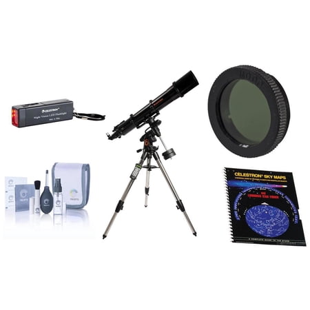 Celestron Advanced VX 6" Refractor Telescope - with Accessory Kit (Night Vision Flash Light, Sky Maps, Moon Filter, Optical Cleaning Kit)