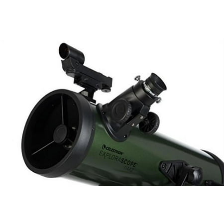 Celestron ExploraScope 114AZ 4.5" f/8.8 Alt-Az Reflector Telescope with Anti-Reflection Coated Optics, Olive/Black