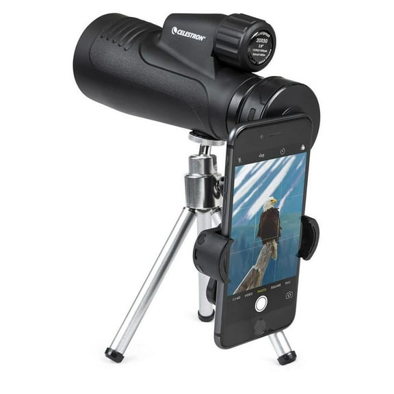 Celestron 20x50mm Outland X Monocular with Table-Top Tripod and Smartphone Adapter