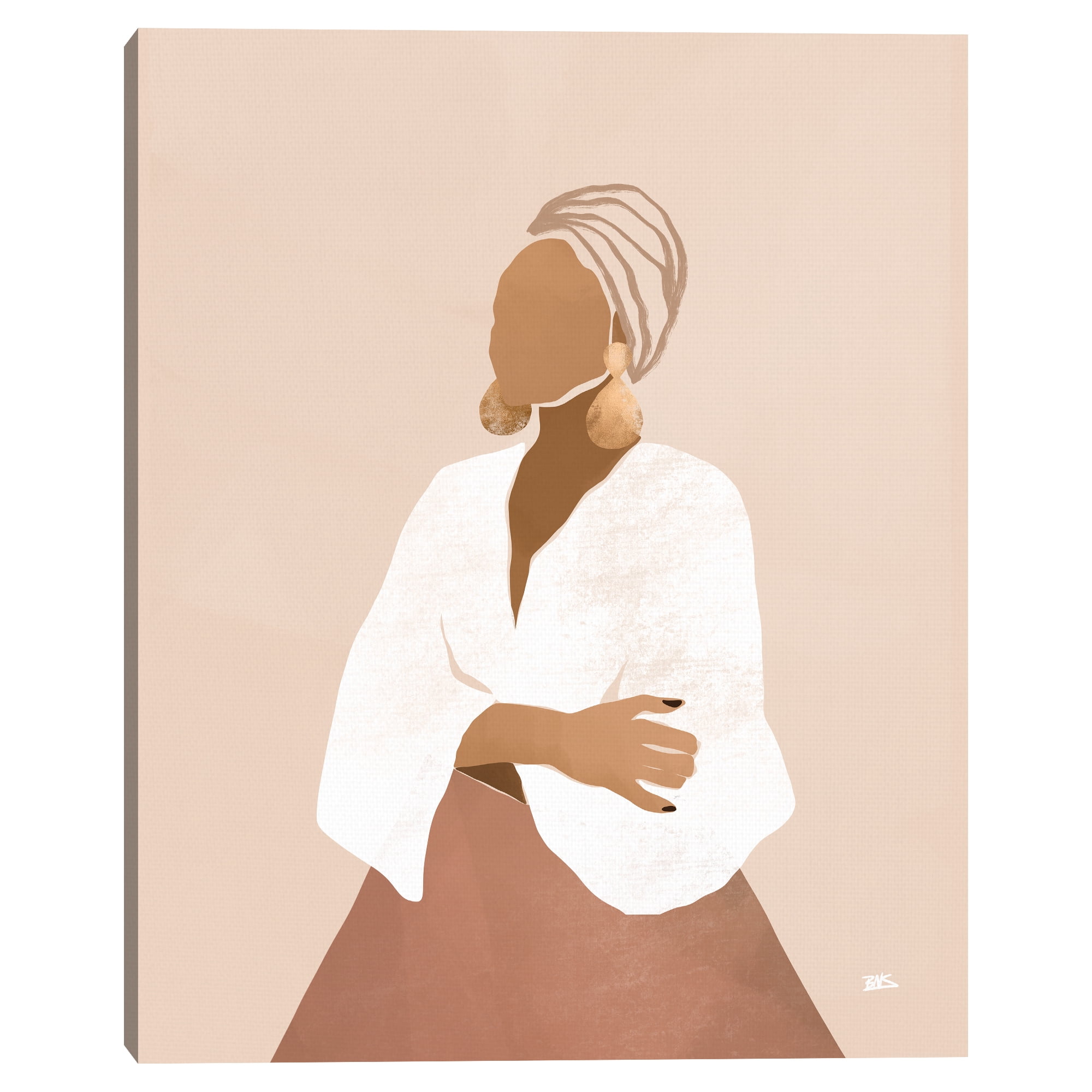 Celia (pink) by Bria Nicole Canvas Art Print