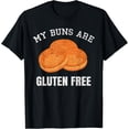 thumbnail image 1 of Celiac Disease Awareness Wheat Free Buns Funny Gluten Free T-Shirt, 1 of 4