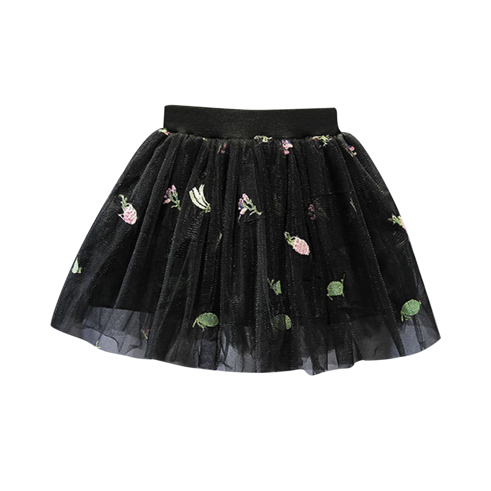 Celiean Girls' Short Skirt Summer Puffy Skirt New Mesh Skirt Skirt ...
