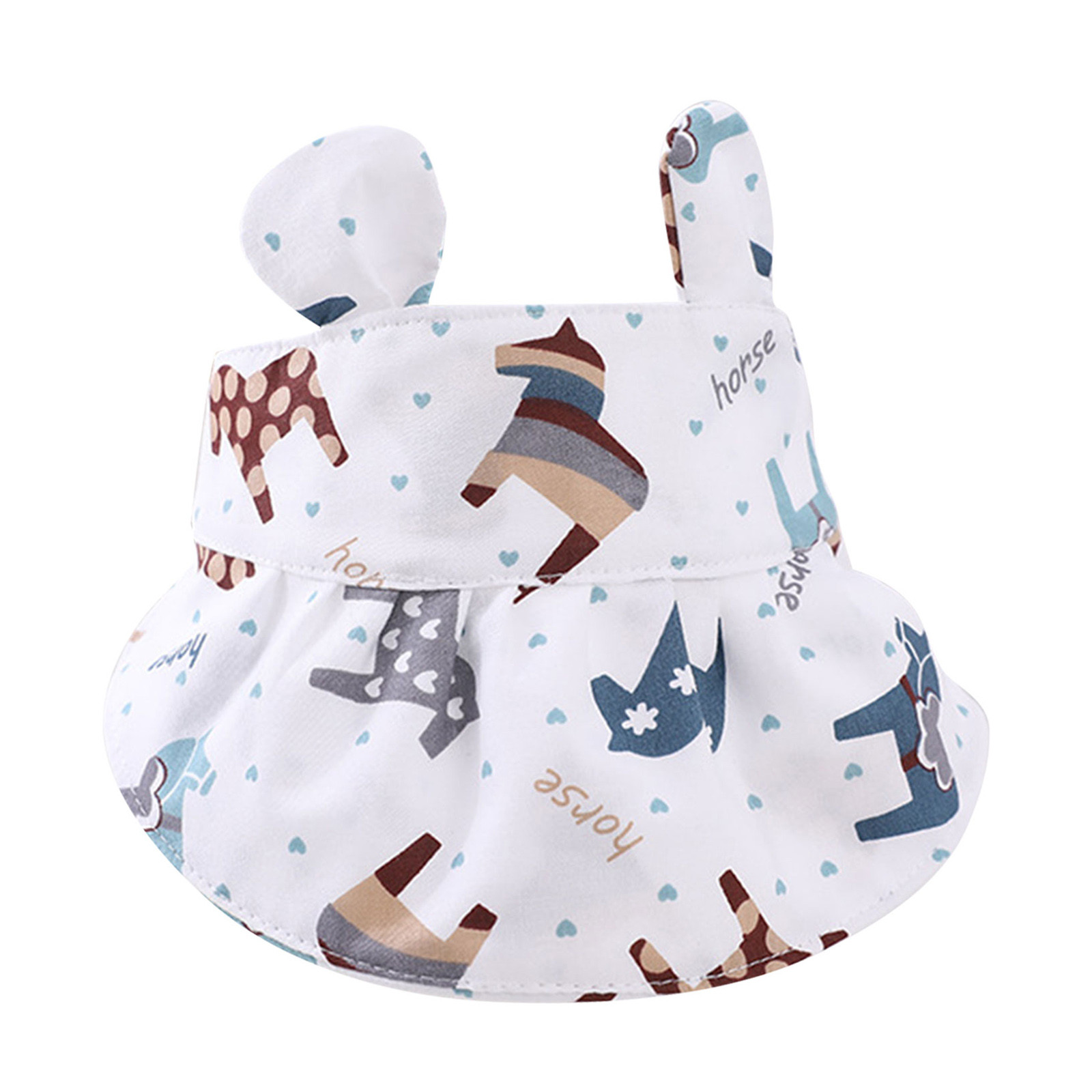 Celiean Toddler Girl Visor Wide Hat Summer Face Outdoor Beach Shade