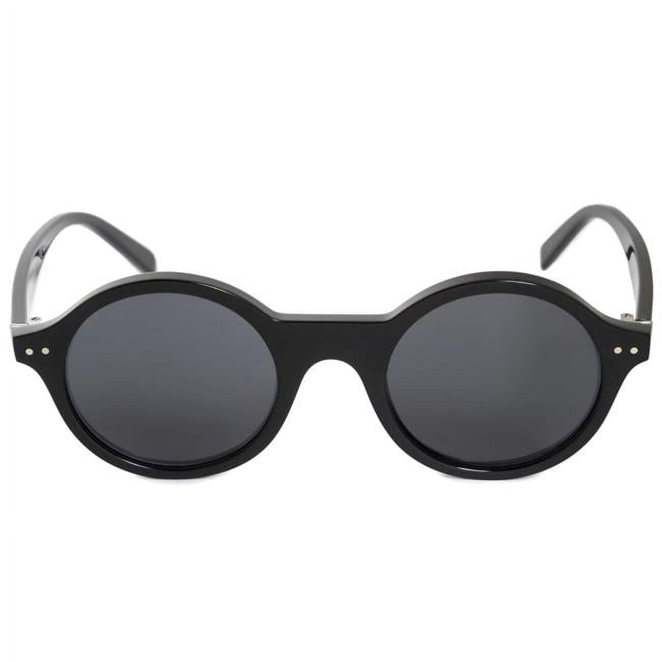 Celine Women's CL41434S CL/41434/S 807/IR Black Round Sunglasses