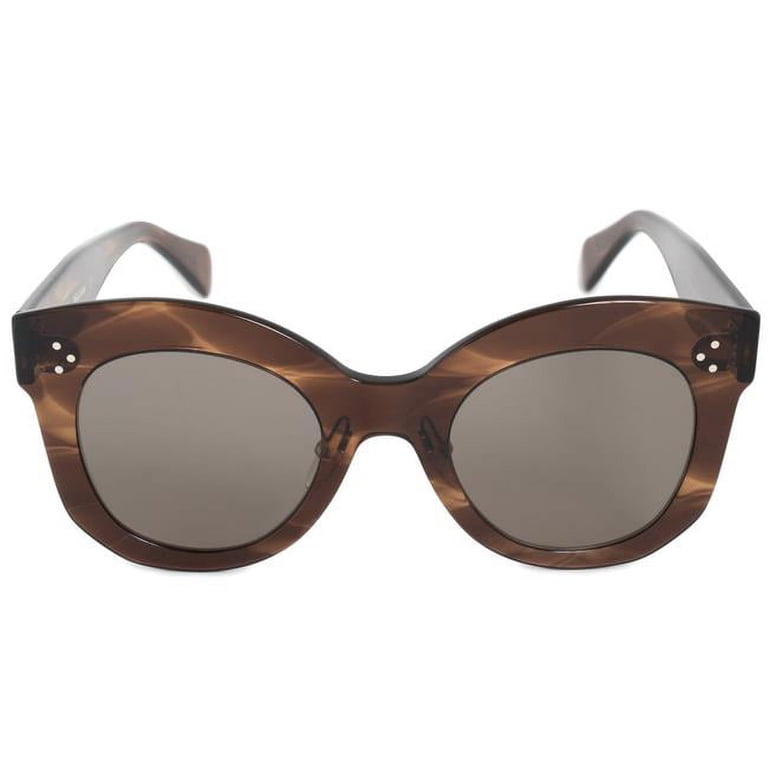 Celine Dark Gray-Brown Sunglasses Celine® CL40253I Geometric Sunglasses - EuroOptica main image 3