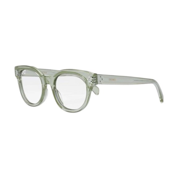 Celine CL50109I 093 51mm Square Eyeglass Frames Men's Transparent Teal