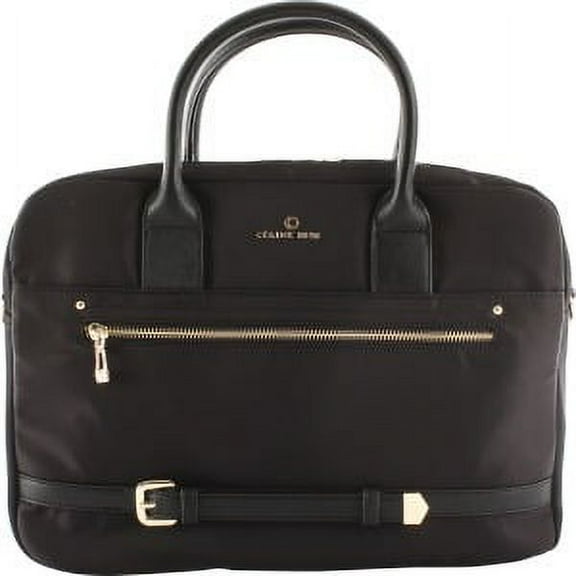 Celine Dion, DIOLBG5157BK, Celine Dion Presto Nylon Briefcase, 1 Each, Black,Gold