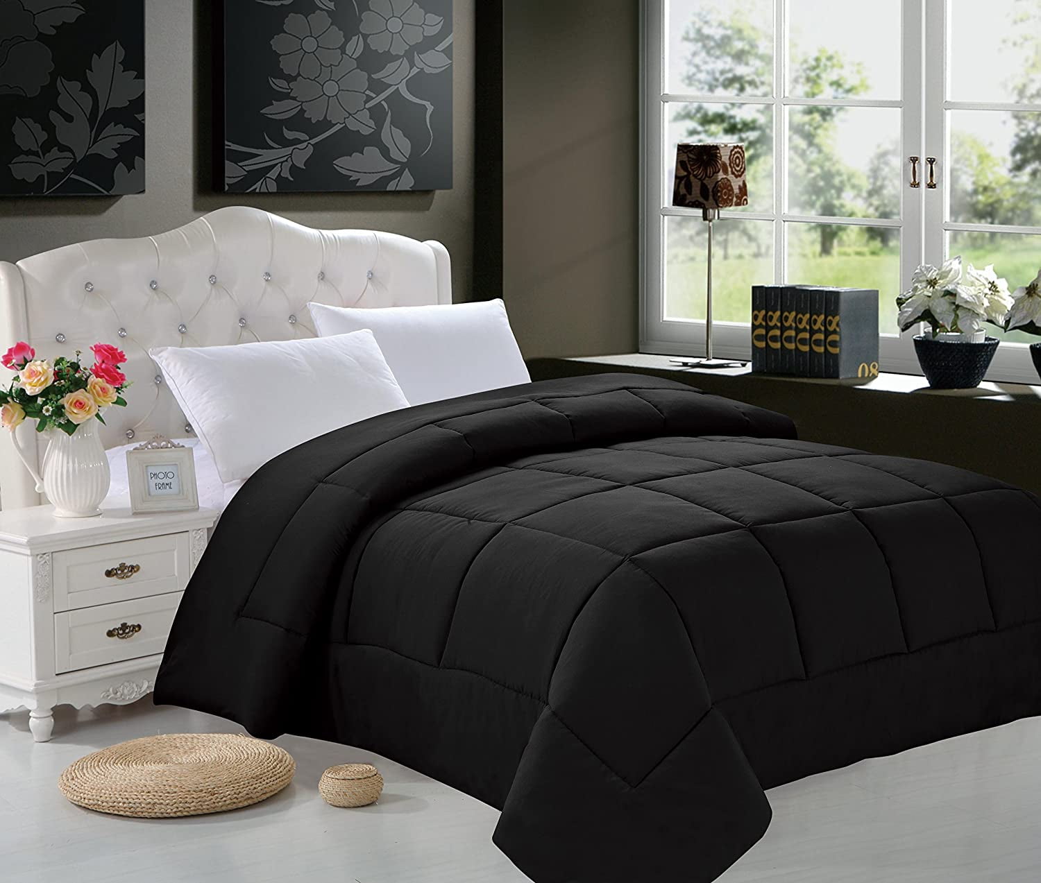 Celine Line High Quality Double-Filled Comforter King/Cal King , Burgundy