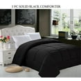 thumbnail image 1 of Celine Line High Quality Double-Filled Comforter Twin/Twin XL , Black, 1 of 4