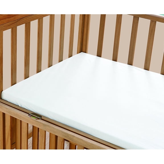 Celine Linen 100 Thread Count 150 GSM White Solid Print Microfiber Fitted Bed Sheets, Crib