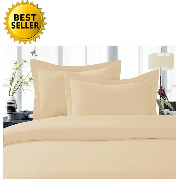 Celine Linen Best, Softest, Coziest Duvet Cover Ever! 1500 Series Luxury Super Soft WRINKLE FREE 2-Piece Duvet Cover Set , Twin/Twin XL, Cream