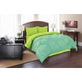 thumbnail image 1 of Celine Linen Down Alternative 2pc Comforter Set-Twin, Aqua/Lime, 1 of 2