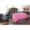 thumbnail image 1 of Celine Linen Down Alternative 3pc Comforter Set-King/Cal King, Pink/Gray, 1 of 1