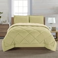 thumbnail image 1 of Celine Linen Goose Down Alternative Reversible 2pc Comforter Set-, Twin, Sage/Cream, 1 of 4