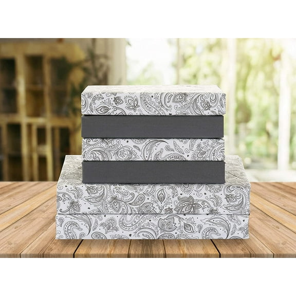 Celine Linen Holiday Gift Paisley Pattern 1500 Series Percale Wrinkle and Fade Resistant (6-Piece) Bedding Set, Full, Grey