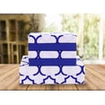 thumbnail image 1 of Celine Linen Holiday Gift Quatrefoil Pattern 1500 Series Percale Wrinkle and Fade Resistant (6-Piece) Bedding Set, Queen, Duke Blue, 1 of 3