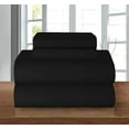 thumbnail image 1 of Celine Linen Series Microfiber 4-Pc Sheet Set Split King, Black, 1 of 5