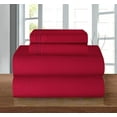 thumbnail image 1 of Celine Linen Series Microfiber 4-Pc Sheet Set Twin, Burgundy, 1 of 5