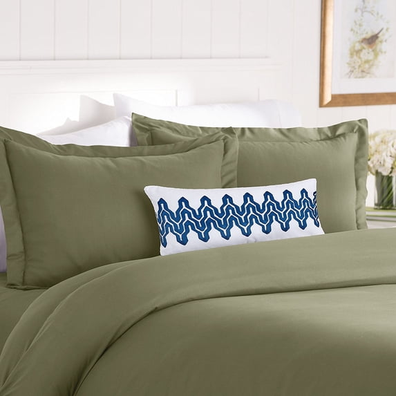 Celine Linen ®Supreme 1500 Collection 2pc Duvet Cover Set , Twin/Twin XL - Green