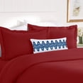 thumbnail image 1 of Celine Linen 1500 Series 3-Piece Duvet Cover Set, Ultra Soft Microfiber, Breathable, Wrinkle Resistant Bedding Set , Full/Queen - Burgundy, 1 of 5