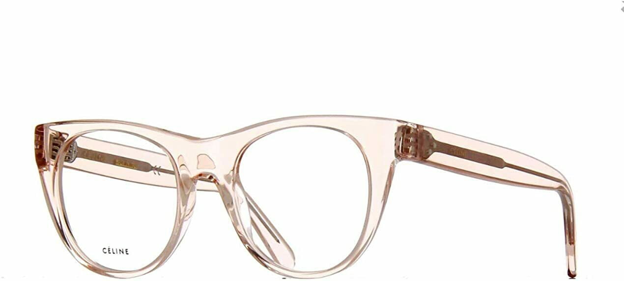 Celine Round Eyeglasses CL50019I Transparent Light Pink 49mm  display picture 1