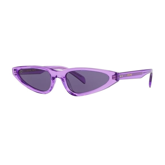 Celine CL40231I 81Y 56mm Cat Eye Sunglasses Women's Transparent Liliac