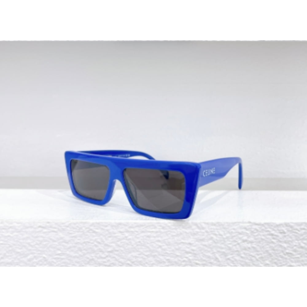 Celine Sunglasses for Men Celine Sunglasses Rectangular Navy Blue Frame Grey Lens CL40214U 57mm Celine Sunglasses Men