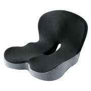 Celinva Orthopedic Cushion, Seat Cushion for Truck Driver, Memory Foam L-Shaped Integrated Seat Cushions, Lumbar Support for Long Sitting Office Worker,C