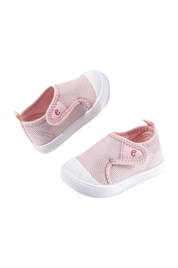 Baby Toddler Shoes Summer Girls Shoes Casual Mesh Breathable Non Soft Soled Indoor Shoes Size 19 T