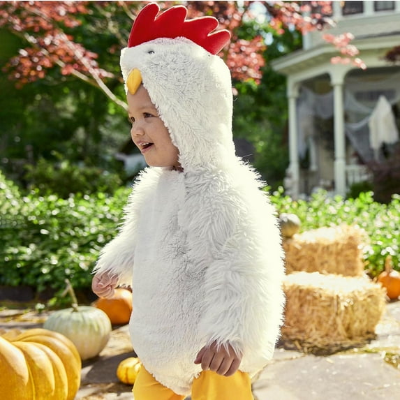 Celivon Boys Girls Christmas Role Play Chicken Animal Hooded Romper Bodysuits Cute Chic Fashion Wear,Size 2Y-3Y