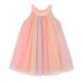 thumbnail image 1 of Celivon Cute Girls' Dresses Toddler Summer Sleeveless Cute Round Neck Princess Chic Outdoor Leisure,1-8Y, 1 of 4