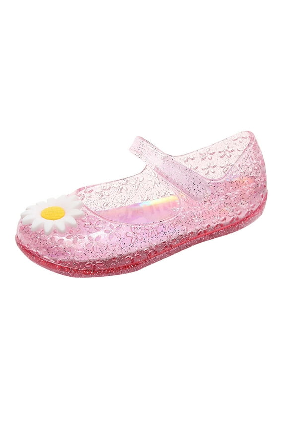 Girls And Toddler Rubber Sandals Jelly Girl Birthday Girl Glitter Roleplay Dress Shoes Summer Casual Fashion Comfort