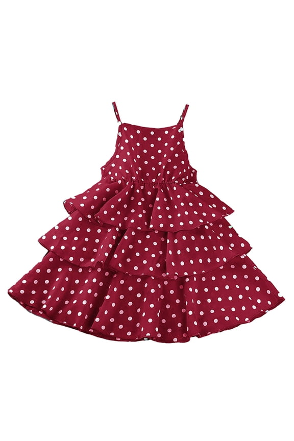 Girls Dresses Toddler Sleeveless Prints Dance Party Dresses Chic Outdoor Leisure,2-9Y