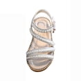thumbnail image 1 of Wxolcjlv Kids Girl Summer Sandals Korean Edition Pearl Open Toe Shoes Medium Performance Shoes 6-7 Years, 1 of 7