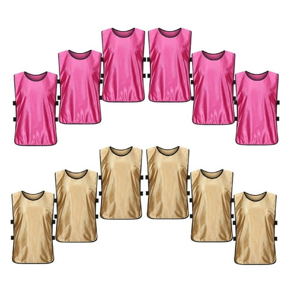 Celivon Kids Pinnies 12/24 Packs Practice Vests Pennies for Sports Youth Boys Girls Scrimmage Vests Soccer Lacrosse