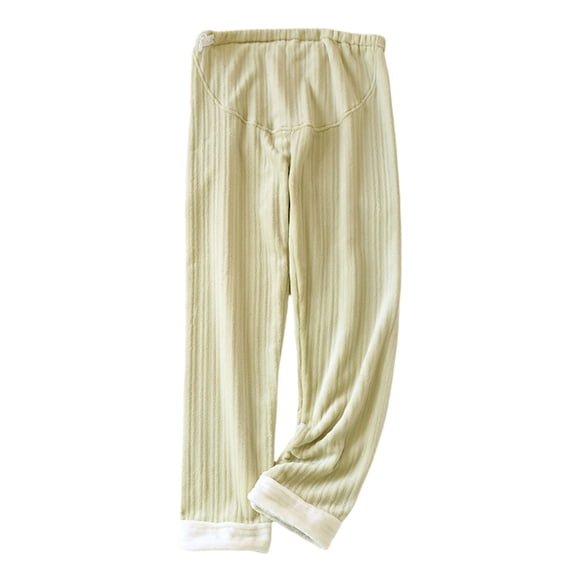 Celivon Maternity Pants Warm Comfy High Waist And Adjustable Prop Belly In Winter Can Be Worn Outside Spring Autumn Postpartum Household Pants