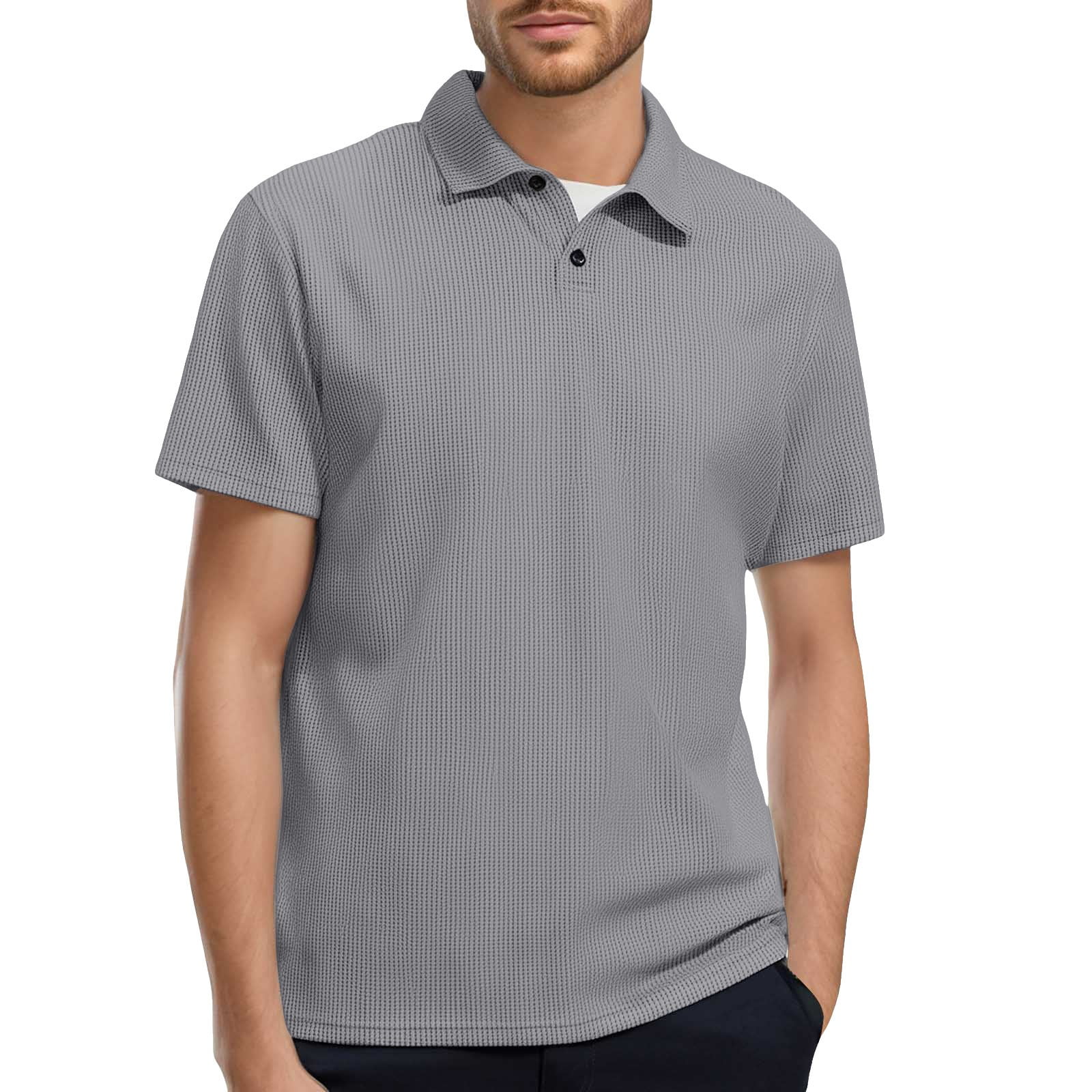 Men Solid Color Polo shirts Summer Men Clothing