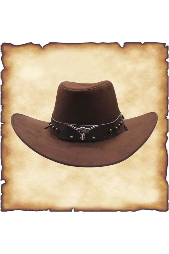 Mens Western Cowboy Hat Jazz Style Bowler Hat Roleplay Performances