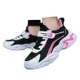 thumbnail image 1 of Wxolcjlv Mesh Lace Up Sneakers Color Matching Casual Comfy Running Shoes Size 5 Years, 1 of 9